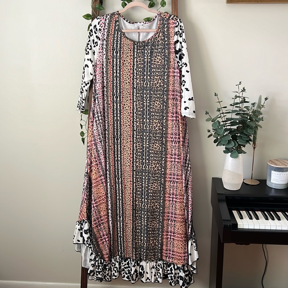 NUGGLES Kayla Dress L Leopard prints